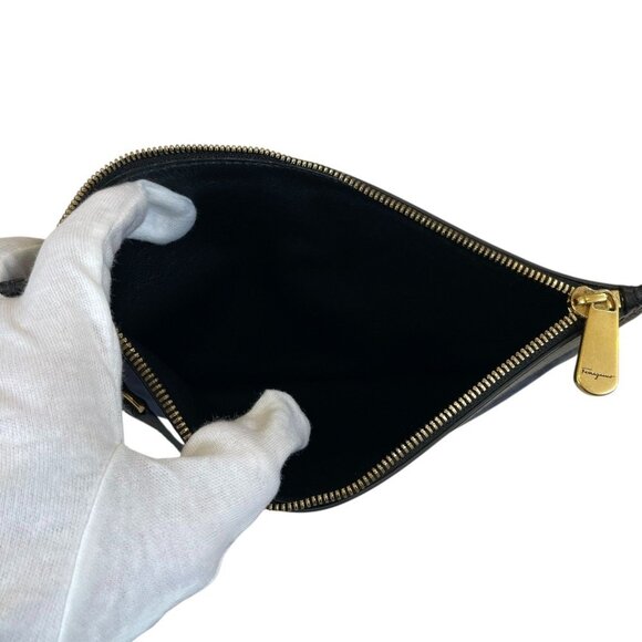 SALVATORE FERRAGAMO Black Monogram Tote Bag - Picture 9 of 16